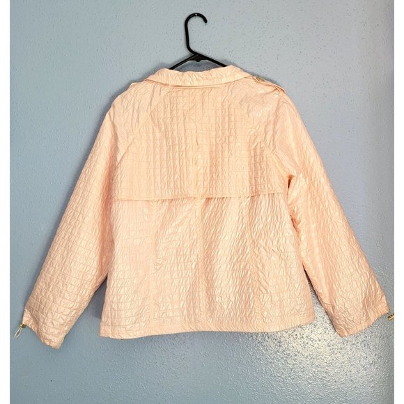 Chico's Zynergy Embossed Leah Jacket Delicacy Size 2/Large - Picture 4 of 12